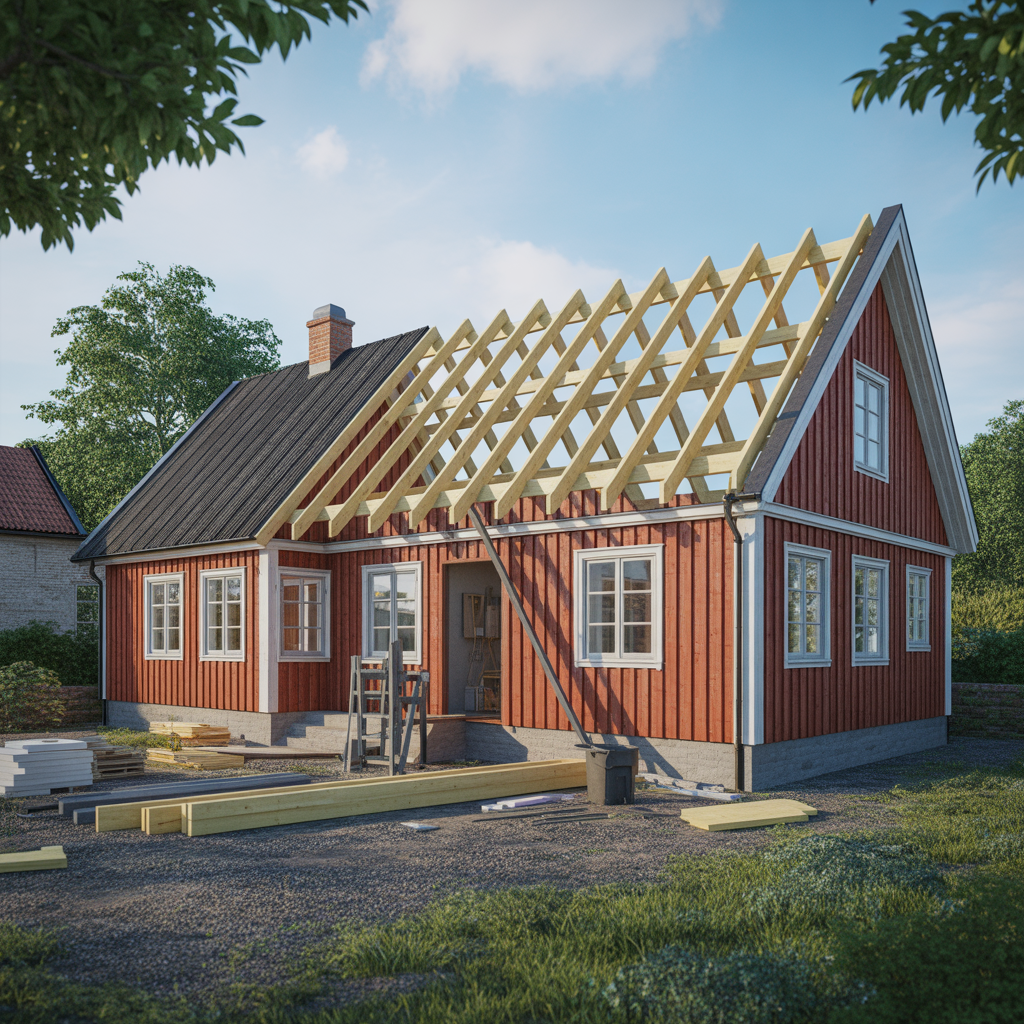 1.Vad kostar det att lagga nya takstolar vid en takrenovering