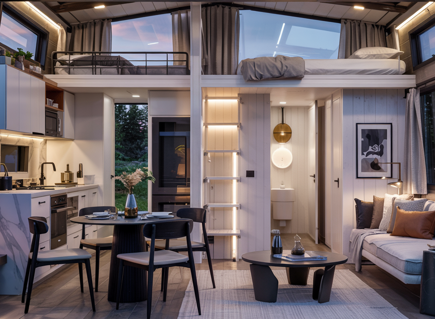 belysing tinyhus loft