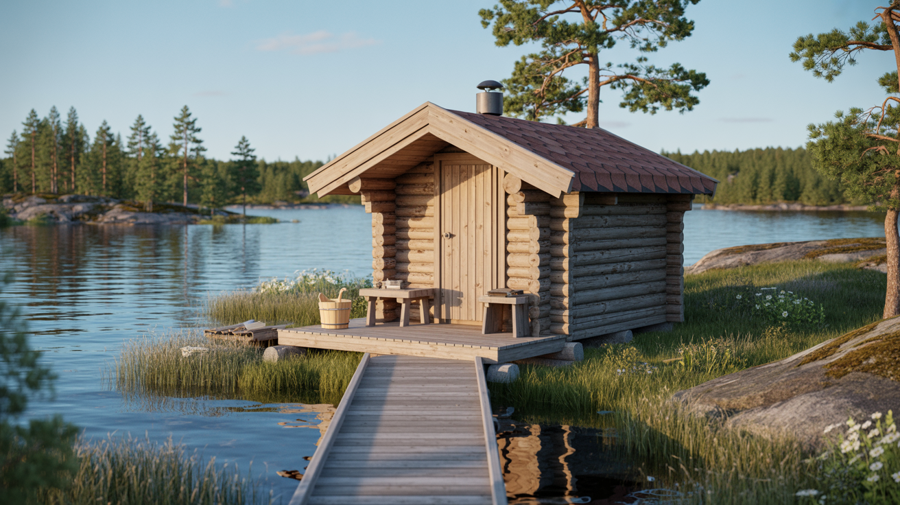 sauna outdoors summer 2