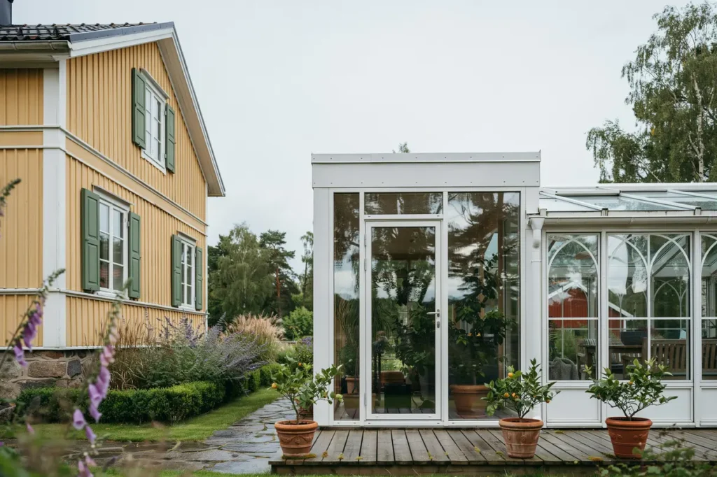 platsbyggt v xthus och orangeri i trosa s rmland