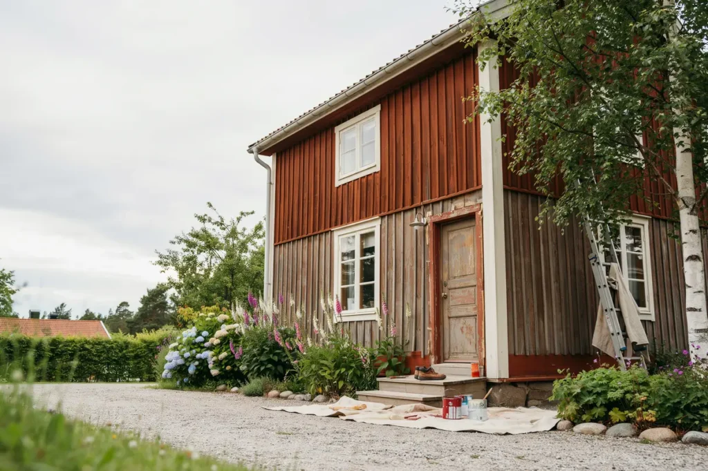 semesterprojekt i juli s lyckas du med fasadm lning och tr reparationer innan sensommaren