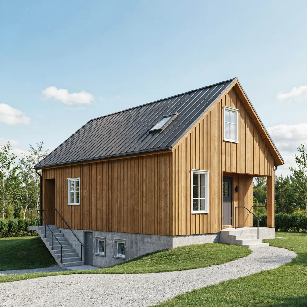 bygga attefallshus med kallare loft sormland