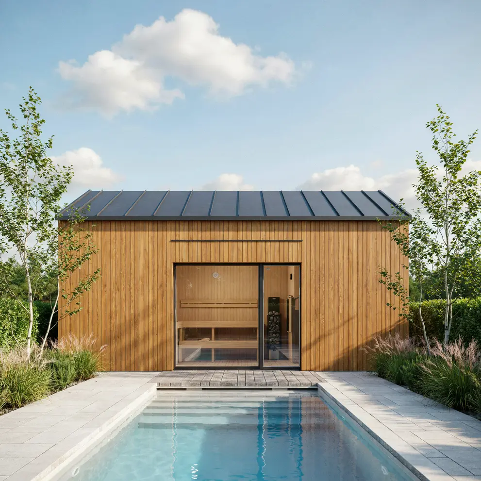bygga poolhus med bastu sormland